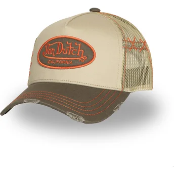Καπέλα καμπύλη μπεζ snapback USED 06 από Von Dutch