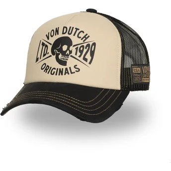 Καπέλα καμπύλη μπεζ snapback CREW28 από Von Dutch