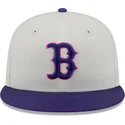 new-era-flat-brim-59fifty-clr-dvlp-boston-red-sox-mlb-beige-and-purple-fitted-cap