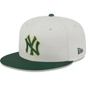 new-era-flat-brim-59fifty-clr-dvlp-new-york-yankees-mlb-beige-and-green-fitted-cap