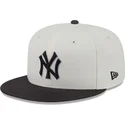 new-era-flat-brim-59fifty-clr-dvlp-new-york-yankees-mlb-beige-and-black-fitted-cap