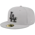 new-era-flat-brim-59fifty-cracked-los-angeles-dodgers-mlb-grey-fitted-cap