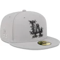 new-era-flat-brim-59fifty-cracked-los-angeles-dodgers-mlb-grey-fitted-cap