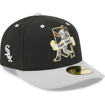 New Era Curved Brim 59FIFTY Player Frank Thomas Chicago White Sox MLB Black and Grey Fitted Cap