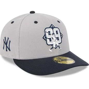 New Era Curved Brim 59FIFTY Player Aaron Judge New York Yankees MLB Grey and Navy Blue Fitted Cap