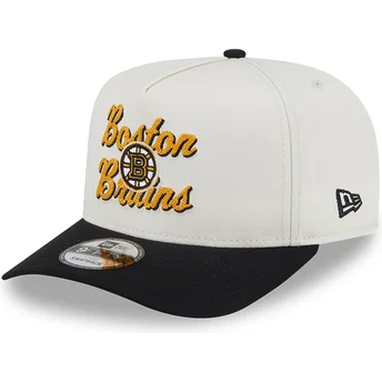 Καπέλα καμπύλη μπεζ snapback 9FIFTY A Frame Chainstitch από Boston Bruins NHL από New Era