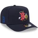 new-era-curved-brim-9fifty-a-frame-cartoon-boston-red-sox-mlb-navy-blue-snapback-cap