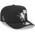 new-era-curved-brim-9fifty-a-frame-cartoon-chicago-white-sox-mlb-black-snapback-cap