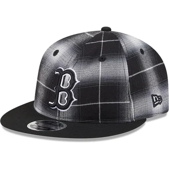 Καπέλα επίπεδη μαύρο snapback 9FIFTY Retro Crown Plaid από Boston Red Sox MLB από New Era