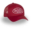 von-dutch-lof-b38-red-adjustable-trucker-hat