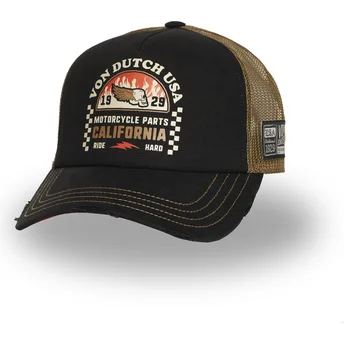 Καπέλα καμπύλη μαύρο snapback CREW25 από Von Dutch