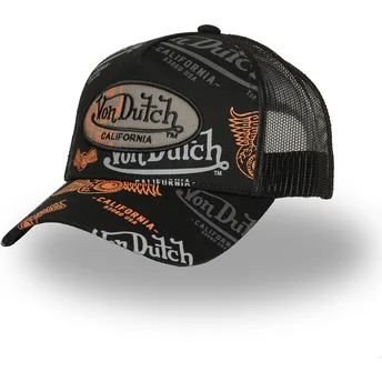 Καπέλα καμπύλη μαύρο snapback CAFE03 από Von Dutch