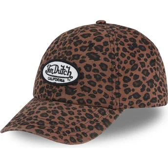 Von Dutch Curved Brim LEO BR Leopard Adjustable Cap