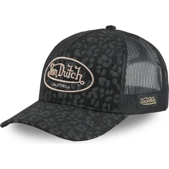 Von Dutch LETT B Black Trucker Hat