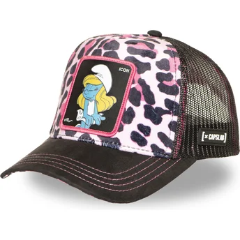 Καπέλα καμπύλη λεοπάρδαλη snapback rosa SMU LEOP Στρουμφίτα Οι Στρουμφ από Capslab