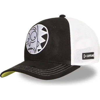 Capslab Rick Sanchez REM6 GLO Rick and Morty Black and White Trucker Hat