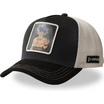 Capslab Son Goku Ultra Instinct DBS7 UIC Dragon Ball Black and White Trucker Hat
