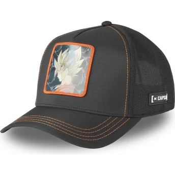 Capslab Son Goku DBS7 SSJ Dragon Ball Black Trucker Hat