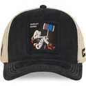 capslab-harley-quinn-dc10-har-dc-comics-black-and-beige-trucker-hat
