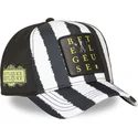 capslab-beetlejuice-btj-str-beetlejuice-black-and-white-trucker-hat
