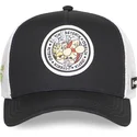capslab-asterix-obelix-and-dogmatix-ast2-crw-asterix-the-gaul-black-and-white-trucker-hat