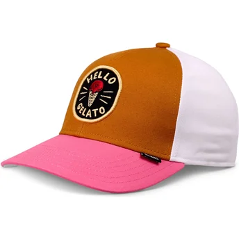 Καπέλα καμπύλη πολύχρωμο snapback για παιδιά Food Gelato Basic από Djinns