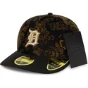 new-era-curved-brim-59fifty-low-profile-floral-cord-three-looms-printed-corduroy-detroit-tigers-mlb-black-fitted-cap