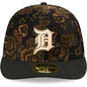 new-era-curved-brim-59fifty-low-profile-floral-cord-three-looms-printed-corduroy-detroit-tigers-mlb-black-fitted-cap