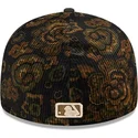 new-era-curved-brim-59fifty-low-profile-floral-cord-three-looms-printed-corduroy-detroit-tigers-mlb-black-fitted-cap