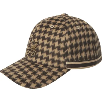 Καπέλα καμπύλη καφέ ρυθμιζόμενη ταινία Block Zig Baseball Brown από Kangol