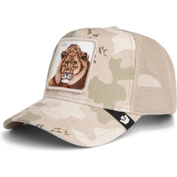 Καπέλα καμπύλη μπεζ snapback King Corduroy Camo The Farm Goorin Bros.