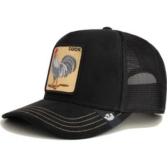 Καπέλα καμπύλη μαύρο snapback Cock Golden Suede The Farm Goorin Bros.