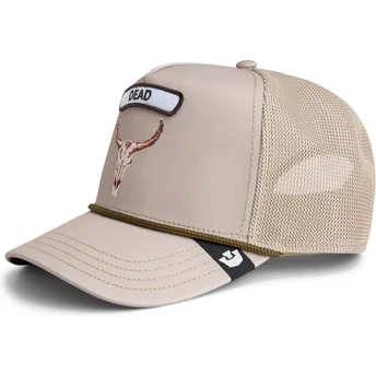 Καπέλα καμπύλη μπεζ snapback GB2 Skull The Rocker The Farm Goorin Bros.