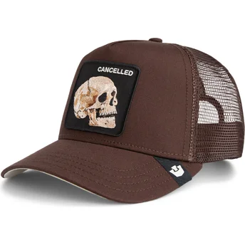 Goorin Bros. The Cancelled Skull Grit The Farm Brown Trucker Hat
