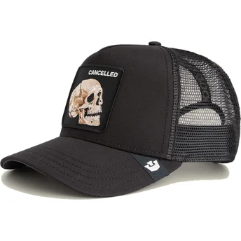 Καπέλα καμπύλη μαύρο snapback The Cancelled Skull Grit The Farm Goorin Bros.