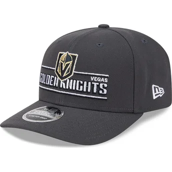 Καπέλα καμπύλη γκρι snapback 9SEVENTY Stretch Snap Stated από Vegas Golden Knights NHL από New Era