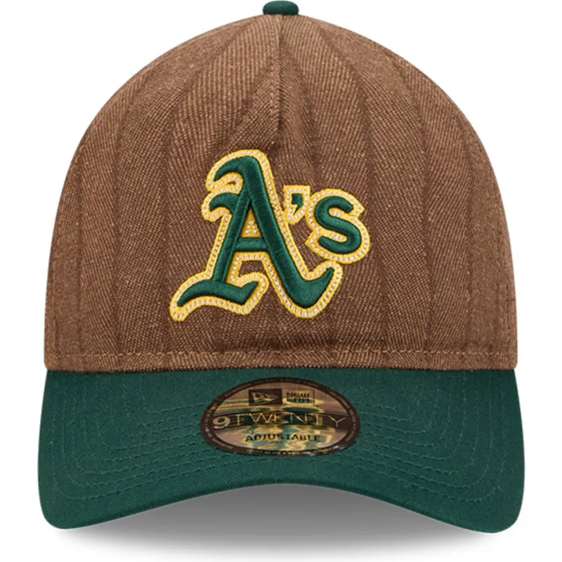 9twenty-a-frame-wool-pinstripe-oakland-athletics-mlb-new-era