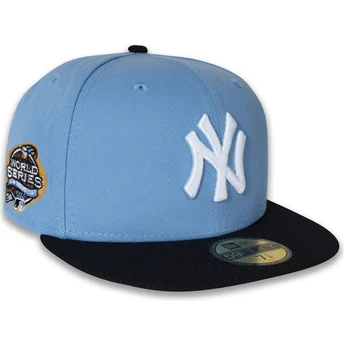 Καπέλα επίπεδη μπλε προσαρμοσμένο 59FIFTY World Series 2003 Side Patch από New York Yankees MLB από New Era