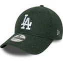 new-era-curved-brim-9forty-melton-wool-los-angeles-dodgers-mlb-green-snapback-cap