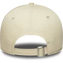 new-era-curved-brim-women-pink-logo-9forty-league-essential-new-york-yankees-mlb-beige-adjustable-cap
