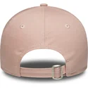 new-era-curved-brim-women-pink-logo-9forty-league-essential-los-angeles-dodgers-mlb-pink-adjustable-cap