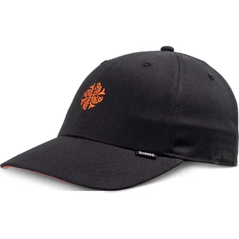 Djinns Curved Brim Koi Watching Club Black Adjustable Cap