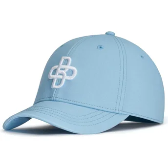 Oblack Curved Brim Baseball Peach OBL104 Light Blue Adjustable Cap