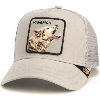 Goorin Bros. Wolf Maverick Howling In Harmony Core Canvas The Farm Grey Trucker Hat