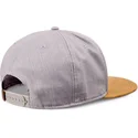 djinns-flat-brim-linen-2015-grey-and-brown-snapback-cap