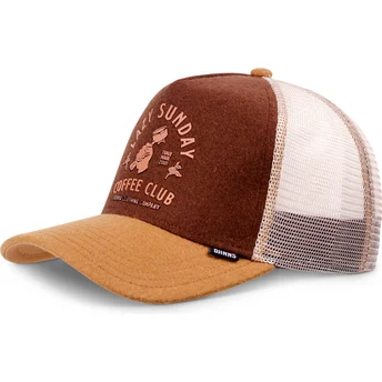 Καπέλα καμπύλη καφέ snapback HFT Lazy Barista από Djinns