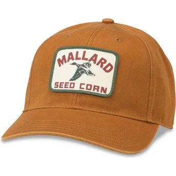 Καπέλα καμπύλη καφέ ρυθμιζόμενη ταινία Mallard Seed Corn Hepcat από American Needle