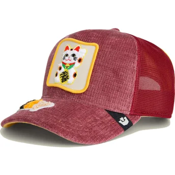Καπέλα καμπύλη κόκκινο snapback Lucky Maneki-Neko Happy...