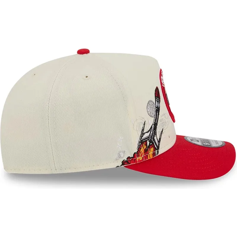 snapback-9fifty-a-frame-precurved-hardwood-classics-houston-rockets-nba-new-era