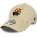 new-era-curved-brim-fc-barcelona-laliga-9twenty-cord-beige-adjustable-cap